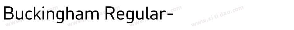 Buckingham Regular字体转换